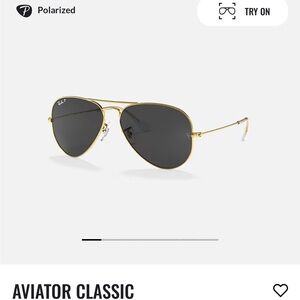 POLARIZED RAYBAN AVIATORS UNISEX
